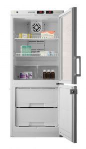 Холодильник лабораторный ХЛ-250 (двери стекло-металл)