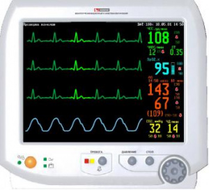 Монитор реанимационный и анестезиологический для контроля ряда физиологических параметров МИТАР-01-«Р-Д» 